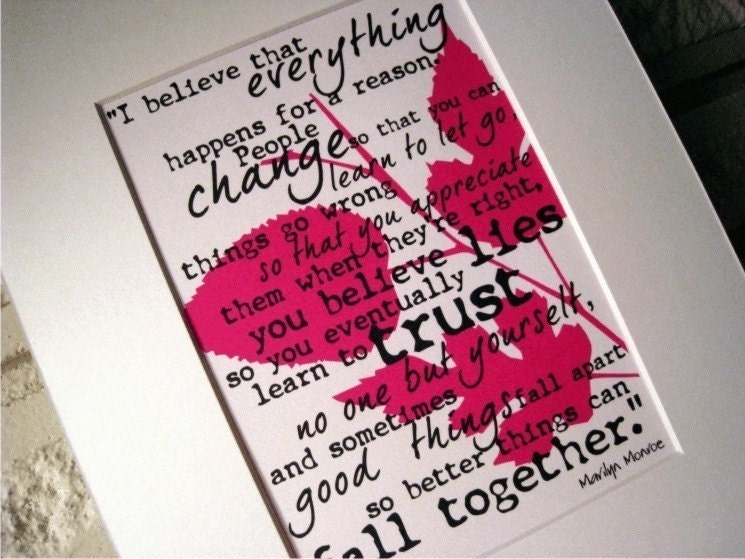 Marilyn Monroe Quote Art Print