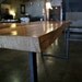 Live Edge Reclaimed Wood Dining Table - White Elm