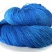 Hand Dyed Sock Yarn, fingering weight, 4ply superwash merino silk nylon silver, 3.5 oz, Ascona, color Winter Sky