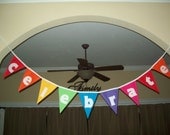 Celebrate Good Times Banner (a fabric flag bunting)