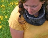 Digital PDF KNITTING PATTERN - Knit Cowl, Scarf - Tangent Spiral - Beginner Pattern