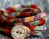 Women's Wrap Bracelet - KNITTING PATTERN - Rustic I Cord