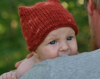 KNITTING PATTERN - Foxy Hat - Child and Baby Sizes