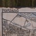 VINTAGE PORTLAND MAP - 30x36 -Salvaged Wood - Handmade - Home Decor - RuPiper Designs Original