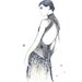 Watercolor Fashion Illustration - Art Deco Glamazon print