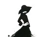 Watercolor Fashion Illustration - Simple Black Lines print