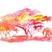 Watercolor Africa Inspired Painting, Jessica Durrant - A Little Slice of Africa print version