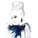 Print from original watercolor, pen and china marker fashion illustration by Jessica Durrant -Bird of Paradise