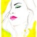 RESERVED for Breanne Original watercolor and pen fashion illustration by Jessica Durrant titled Color Theory
