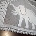 Crochet Elephant Doily