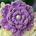 Purple Crochet flowers