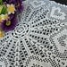 Heart Flowers Doily