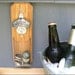 Carpe Cervesiam Bottle Opener - Bottle Cap Catcher - Clear Pouch - Magnetic or Wall Mount