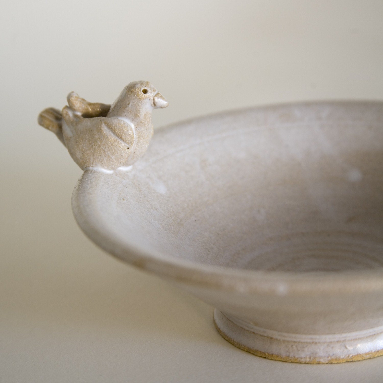 The Perfect Small Bowl for a Scoop of Ice Cream - if you don't mind sharing with a bird