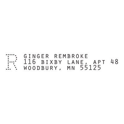 Custom Return Address Stamp // ARCHIVE // typeset
