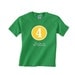 CIRCLE NUMBER OUTLINE Personalized Onesie or T-Shirt - All Sizes, Lots of Colors