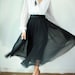Deadstock Black and White Chiffon TUXEDO 80's Vintage Holiday Party Dress