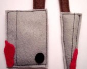 2 Knives Organic Catnip toys --made with recycled materials
