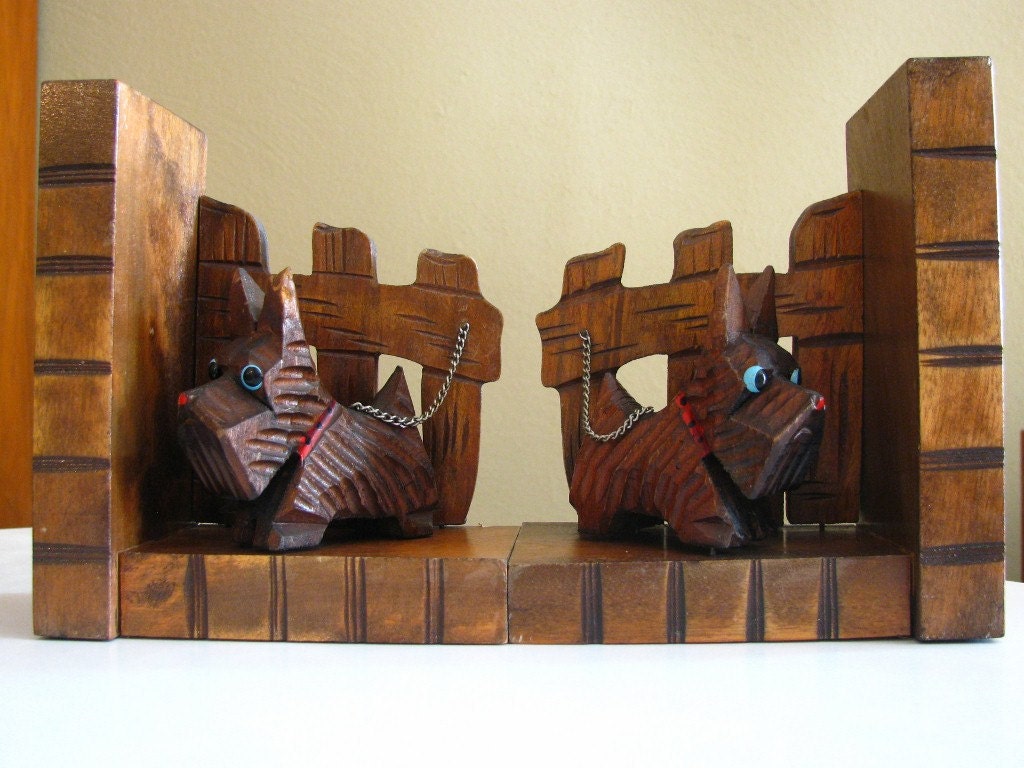 Vintage Pair of Scotty Dog Bookends