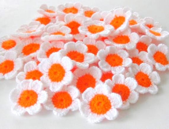 SALE SALE SALE Fairytale Crochet Flowers, 10 pieces Was 10 now 8