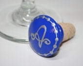 Choose Your Initials on a Wine Stopper- Great GIFT