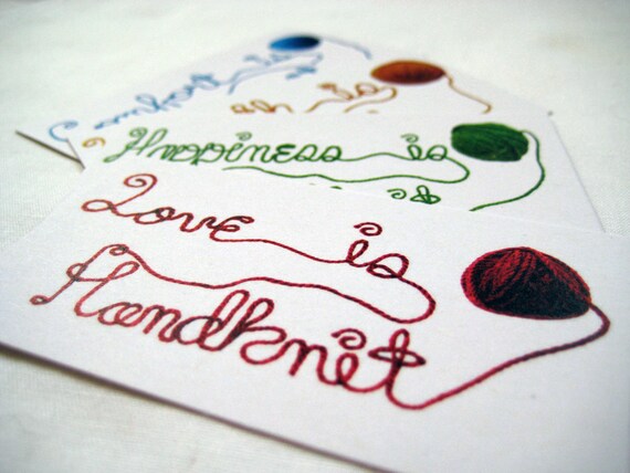 Good Intentions Knit Cards - Mixed Pack - Love, Happiness, Warmth, Comfort