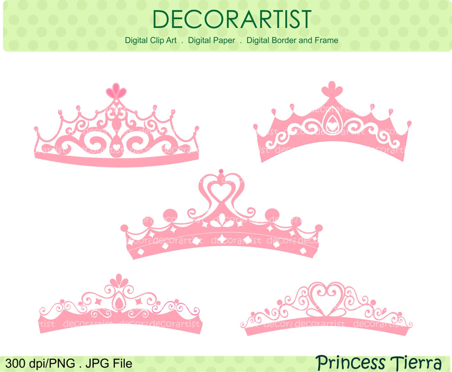 princess clip art , tiara clip art , Silhouette Princess tiara clip art, princess, Pink,  instant download clip art