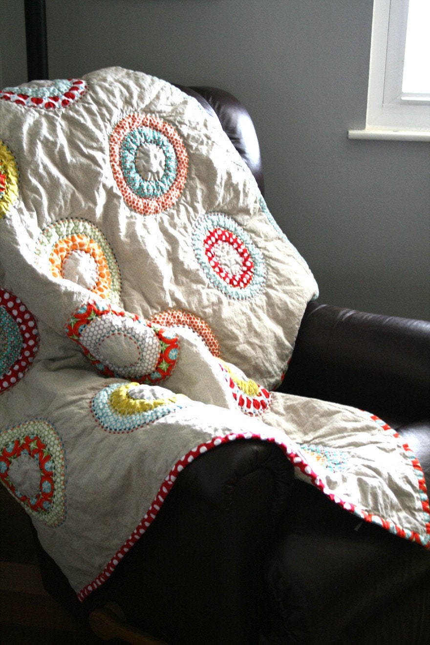 Circles and Dots Handmade Quilt