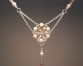 Vintage Inspired Flower Necklace