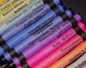 Chemistry Crayon CLEAR Labels - set of 64