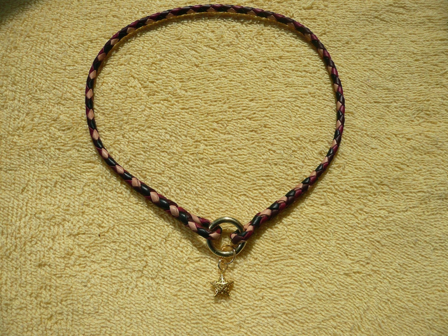 Braided Kangaroo Dog Tag/ID Collar Braided Kangaroo Dog Tag/ID Collar