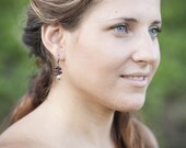 Garnet stone earrings