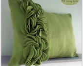 PDF Sewing Pattern make a Felt Ruffle Cushion Cover