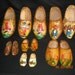 vintage dutch wooden shoes lot