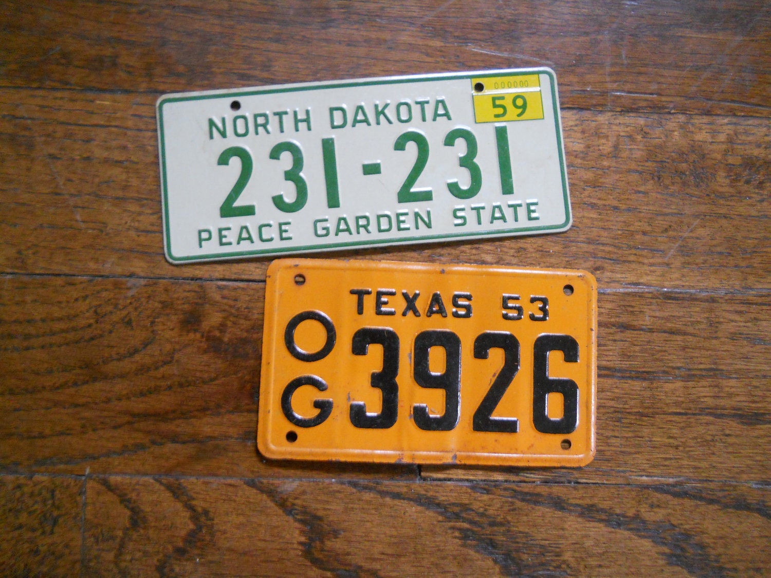 1953 & 1959 Bicycle License Plates