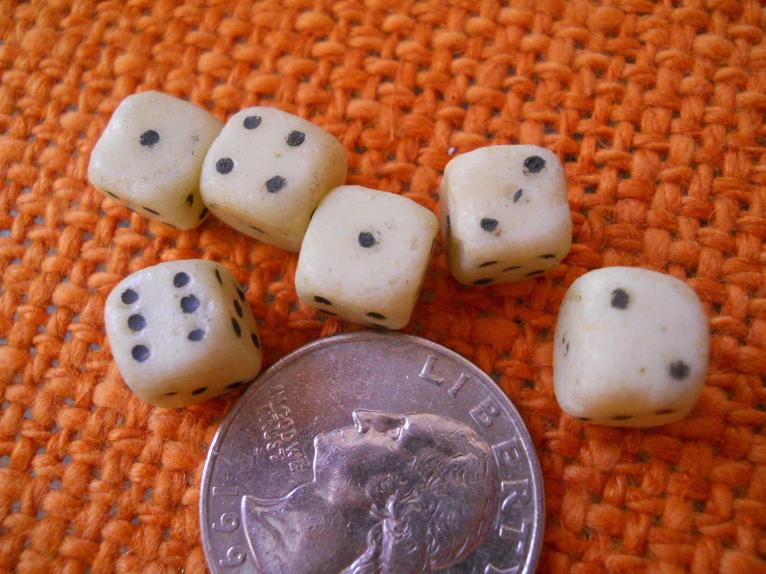 Bone Carved Dice