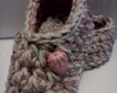 Toddler Girls.....Slippers, in Champagne Pink and Tan