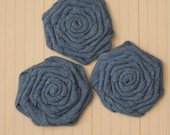 Denim Roses set of 3
