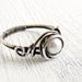Antiqued Sterling Silver Pearl Ring Wire Wrapped Ring