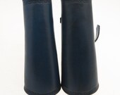 Basic turquoise leather bracers armor cuff armour