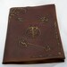 Embossed leather case with art work scrolls horror cthulhu or larp prop
