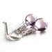 Lavender Gemstone Earrings, Spring Lilac Ametrine Gemstone Bright Sterling Silver Earrings Pastel Purple - Jardin
