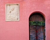 Venice photograph--photo, house with religious relief, Mary, Jesus, Christ, religious relief