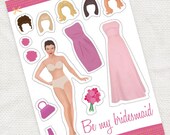 be my bridesmaid card printable DIY kit