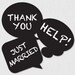 24 photo booth prop signs - printable file - speech bubbles