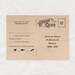vintage rsvp postcard - printable file
