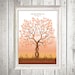 entwined fingerprint guest book tree - printable file