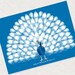 peacock fingerprint guest book - printable file
