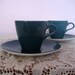 poole pottery "blue moon" cup and saucer 1950s