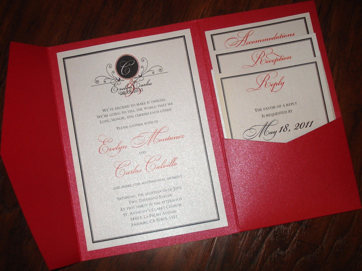 Love Series - Pocketfold Wedding Invitation